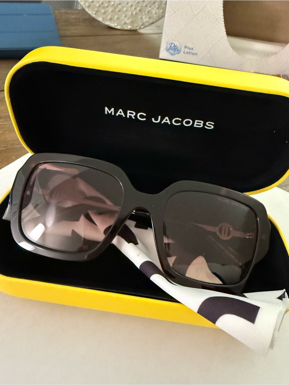 Marc Jacobs Black Oversized Square Sunglasses